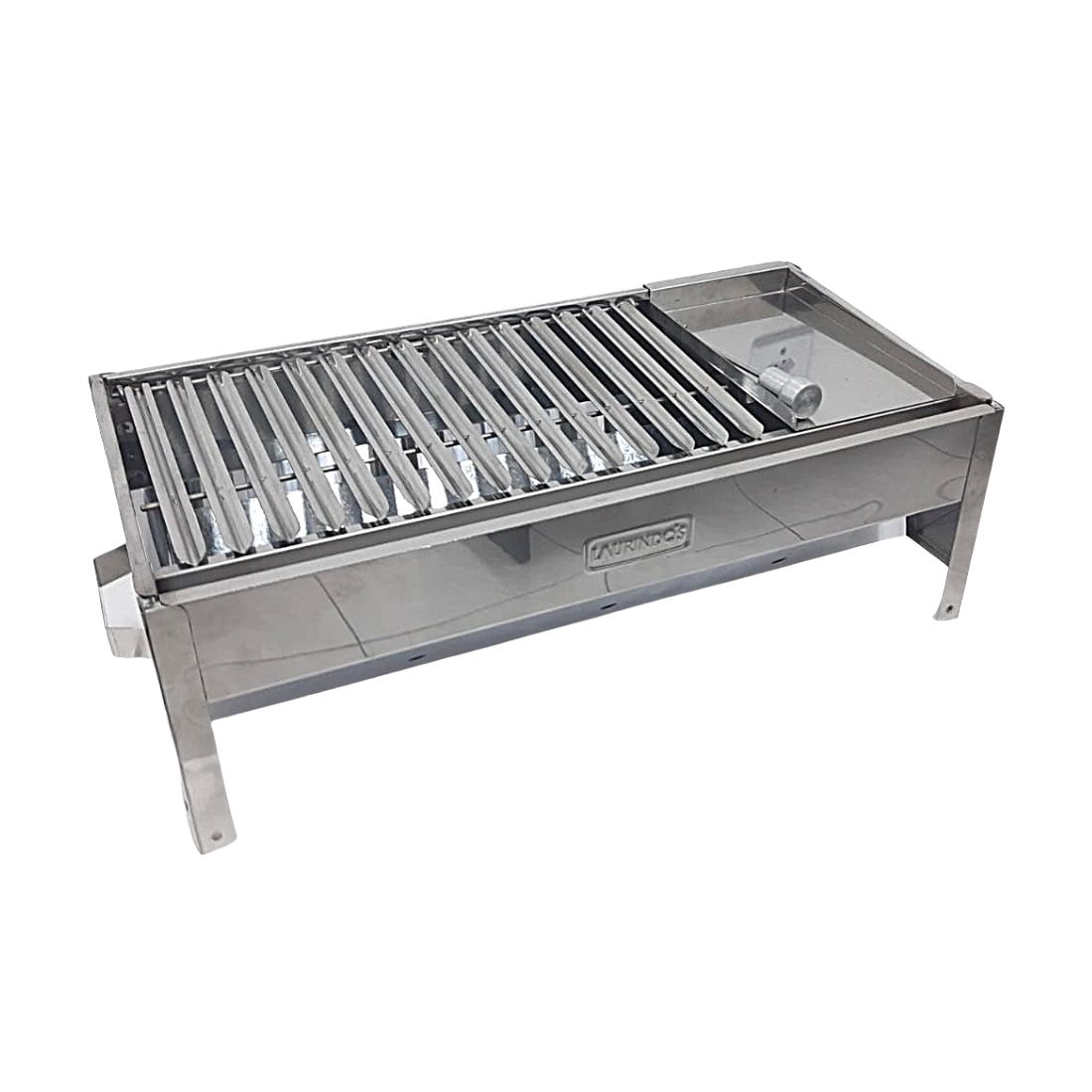 Churrasqueira Inox Com Grelha Argentina C Pernas de Apoio - INOX