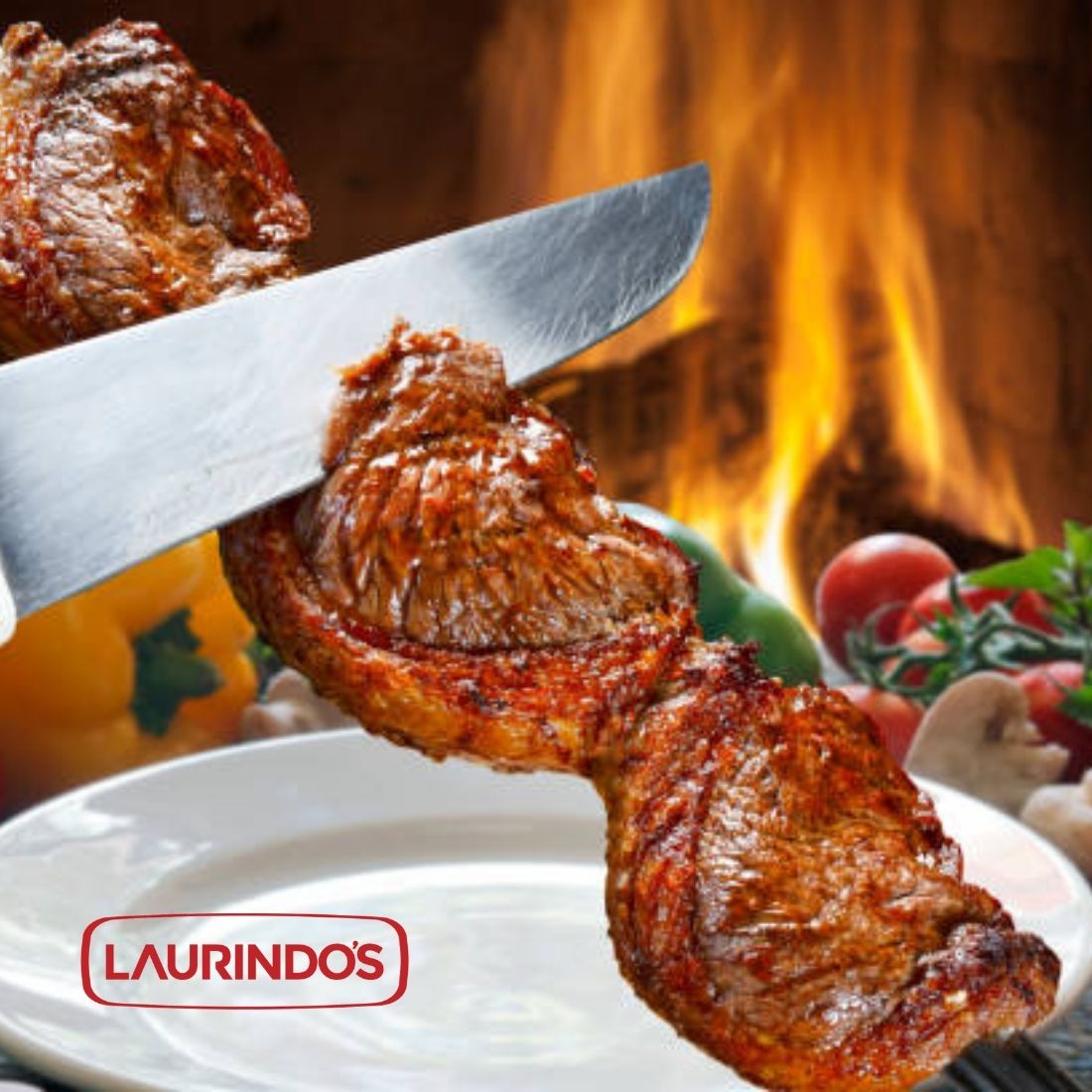 Espetos Churrasco Duplo Kit Com 3 Inox Churrasqueira