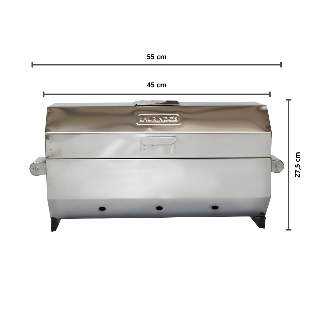 Churrasqueira Inox Com Grelha Argentina C Pernas de Apoio - INOX